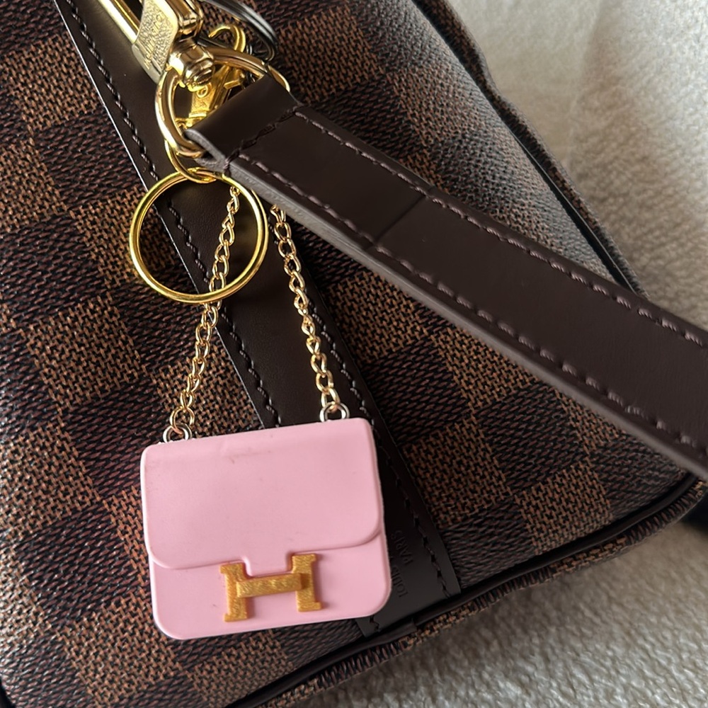 Bag Charm or Key Chain in Baby Pink 💕